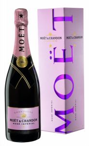 Шампанское Moet & Chandon Brut Imperial Rose / Моет Шандон Брют Империал Розе в подарочной коробке