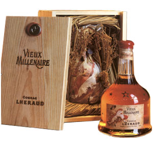 Lheraud Cognac Vieux Millenaire sac / Леро Коньяк Вье Миленар в деревянной упаковке